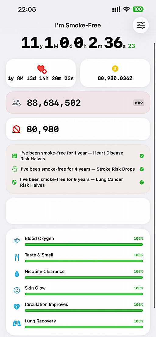 I'm Smoke-Free screenshot 1