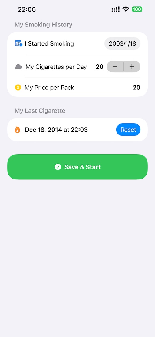 I'm Smoke-Free screenshot 2